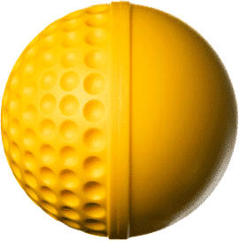 Tilde yellow indoor cricket swing ball
